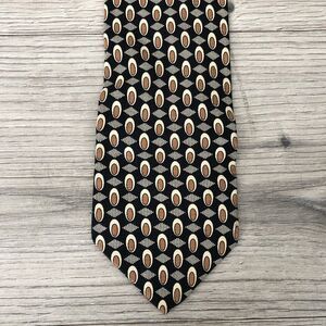 Vintage The Hound San Francisco Abstract Pattern Geometric Ovals Tie 100% Silk